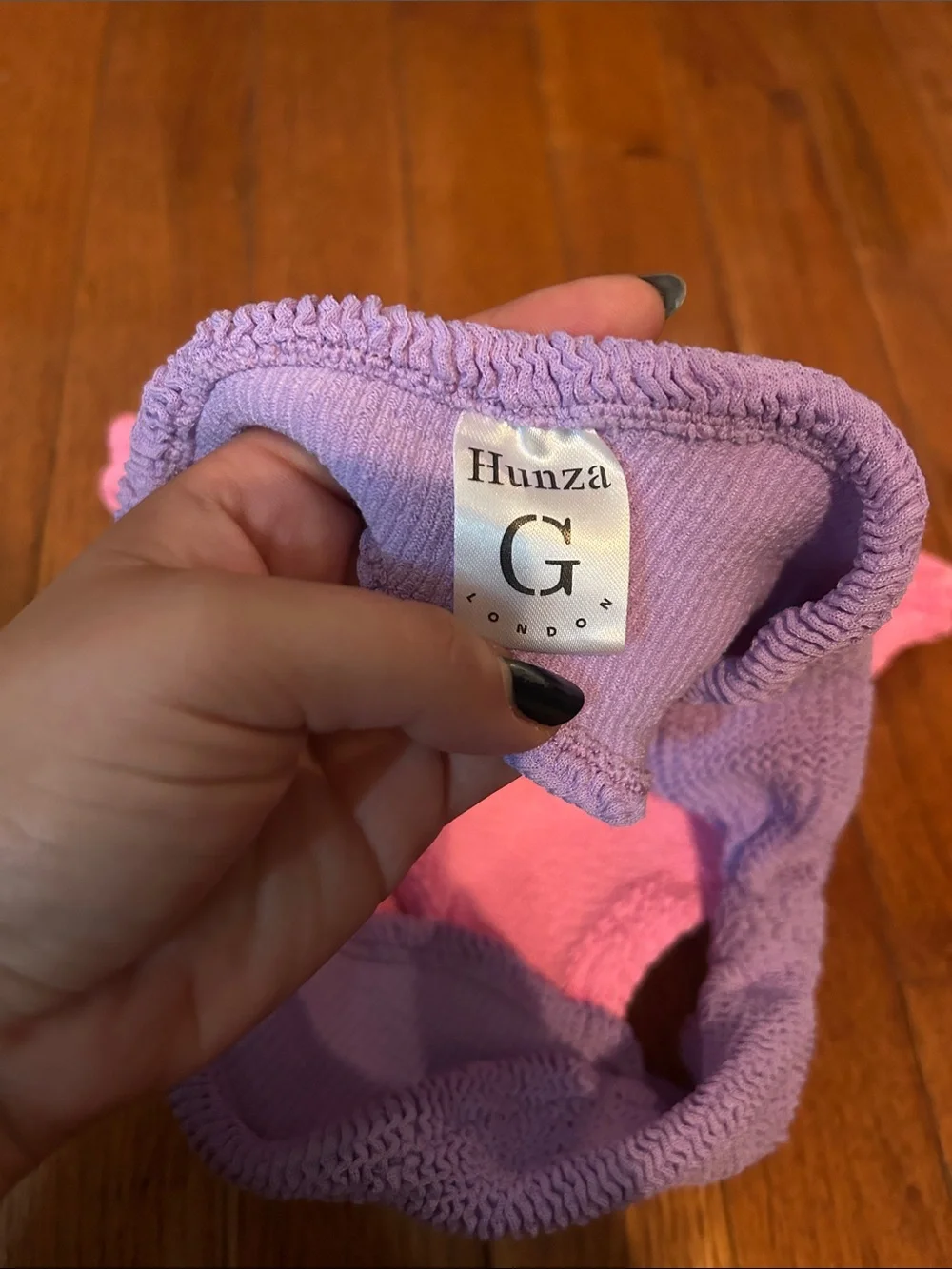 Hunza G Jean Bikini - Pink & Lavender
